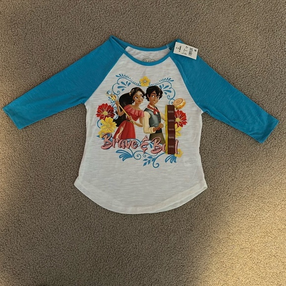 Disney Other - Disney Elena Avalor, Girls size S(6/6x), 3/4 sleeve top, NWT 2017 “Brave & Bold”